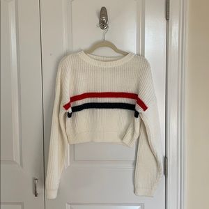 Brandy Melville cropped retro sweater